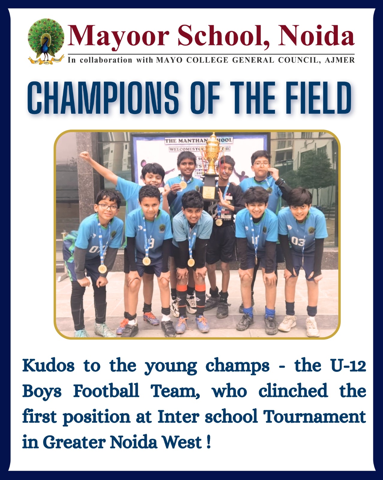 Victory on the Field, Pride for Mayoor